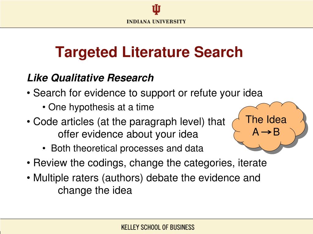 targeted literature review definition