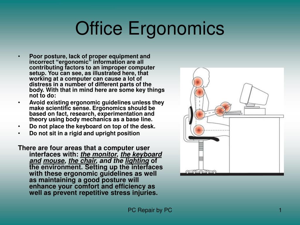 powerpoint presentation on workstation ergonomics