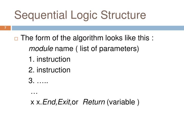 PPT - Problem Solving with the Sequential Logic Structure PowerPoint ...