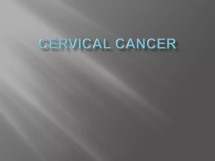 cervical cancer n.