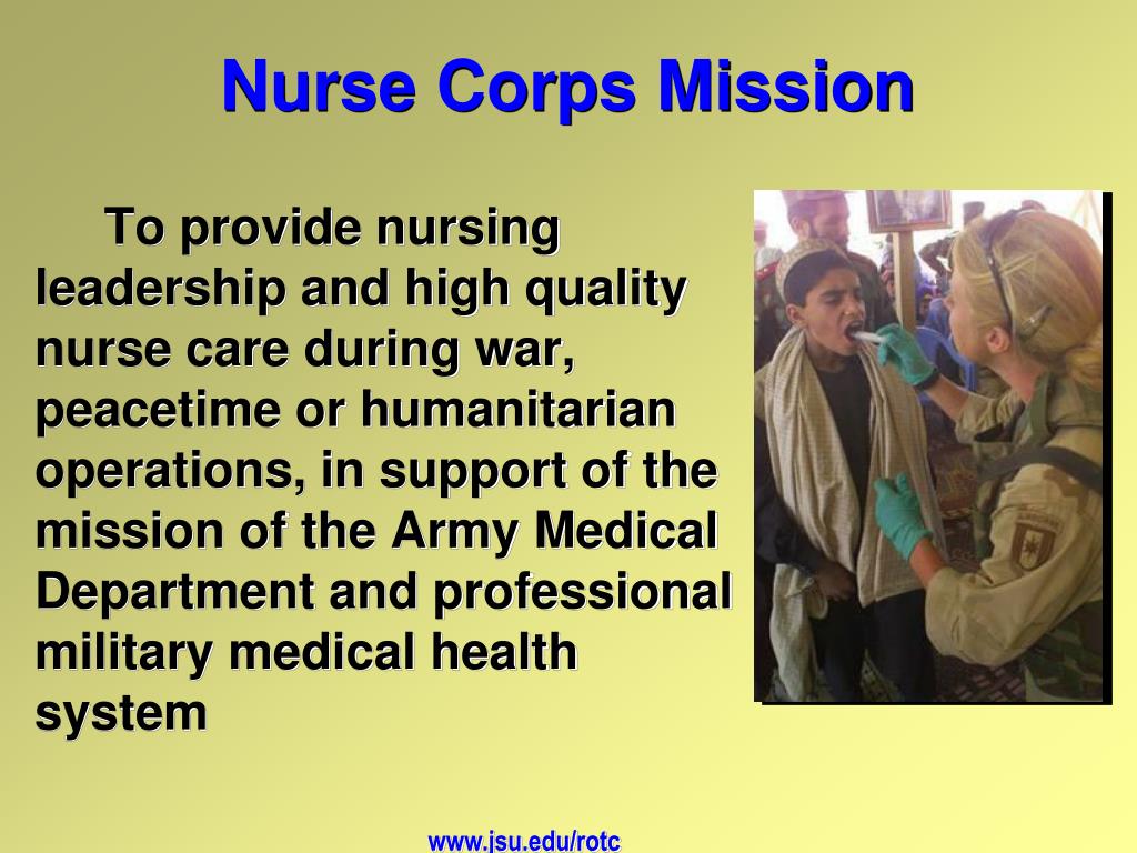 PPT The Army Nurse Corps & Army ROTC Nurse Program PowerPoint
