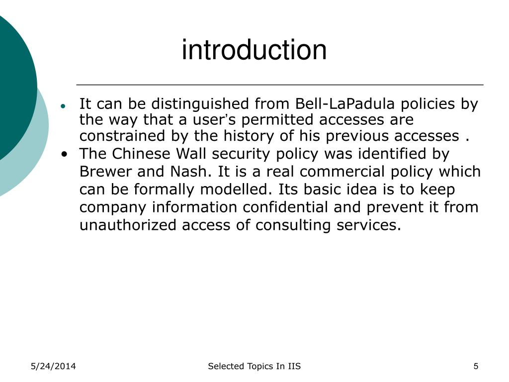 Chinese wall model in the internet Environment - ppt download