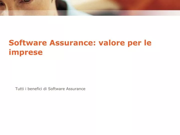 software assurance valore per le imprese n.