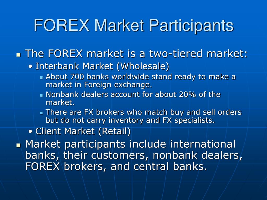 Forex market participants