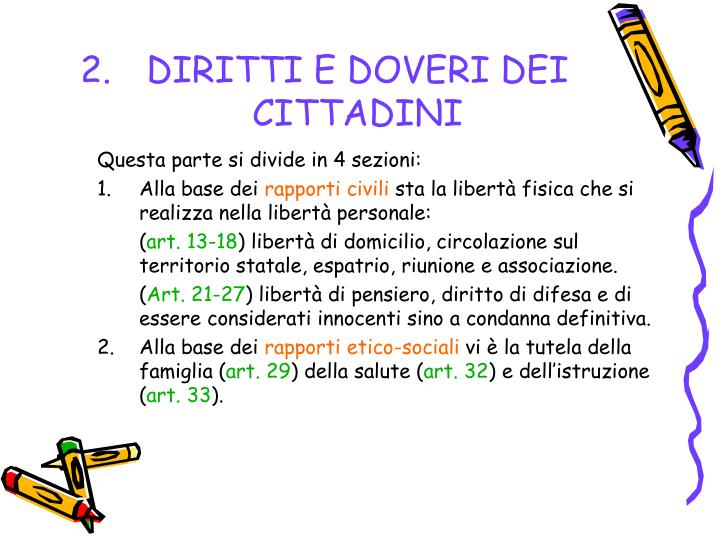 I Doveri Dei Giovani E Degli Anziani PPT - LA COSTITUZIONE DELLA REPUBBLICA ITALIANA PowerPoint Presentation