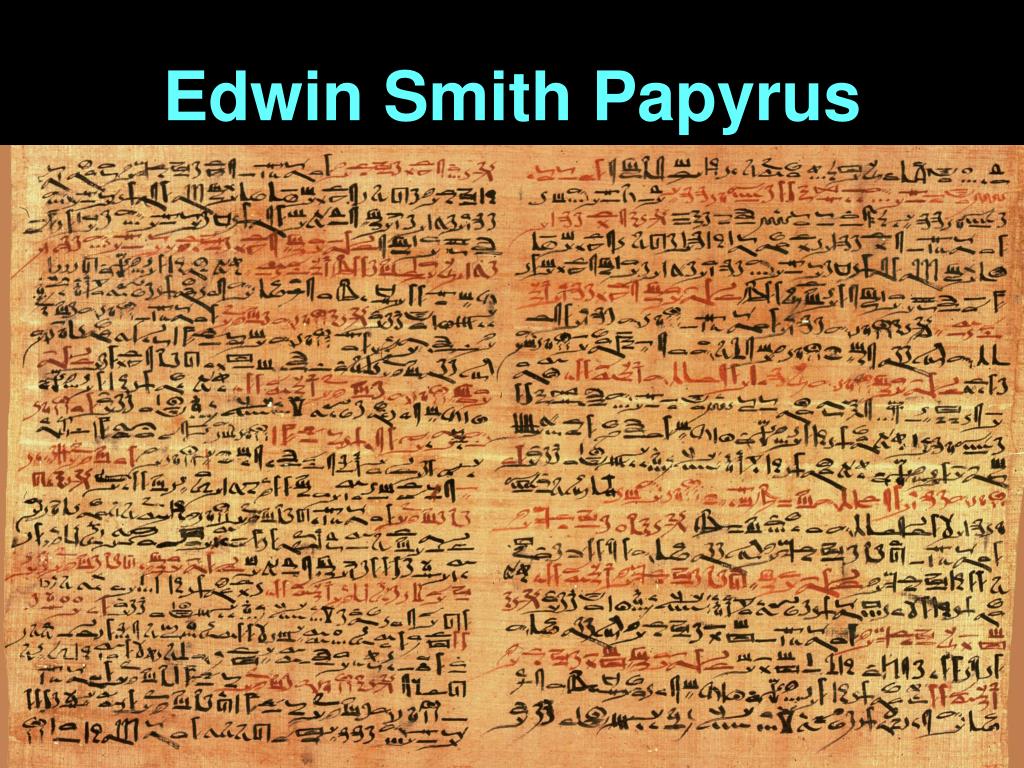 edwin smith papyrus on oligodynamic action