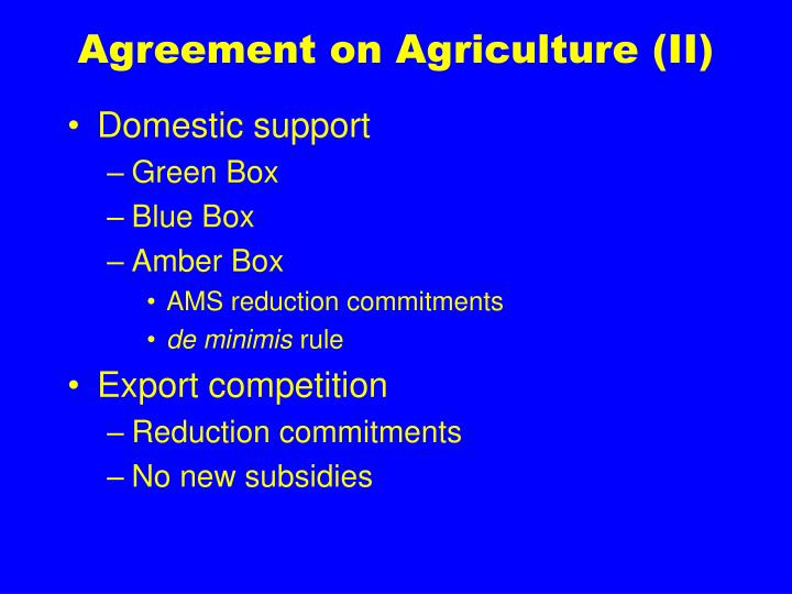 Trading system wto