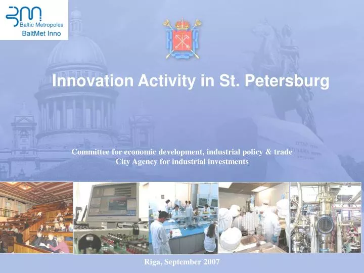 innovation activity in st petersburg n.
