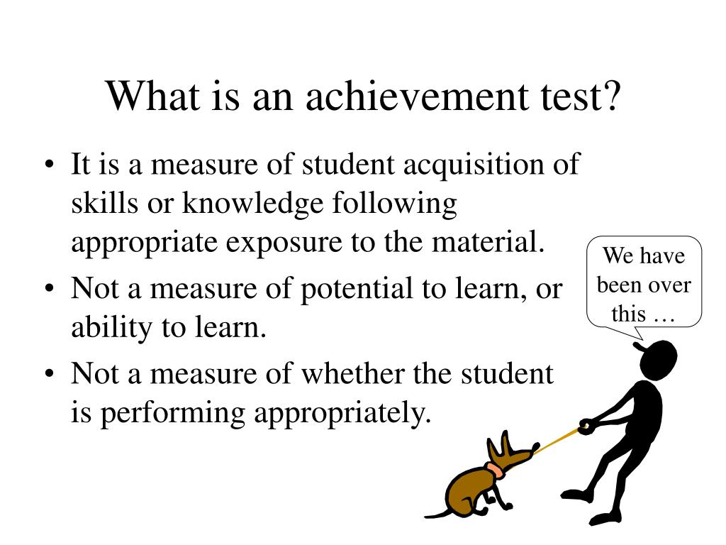 Achievement And Aptitude Tests In Counseling