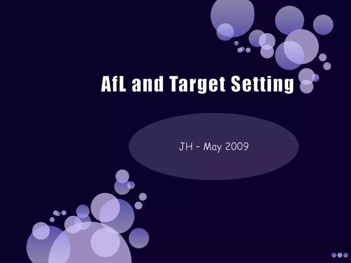 afl and target setting n.