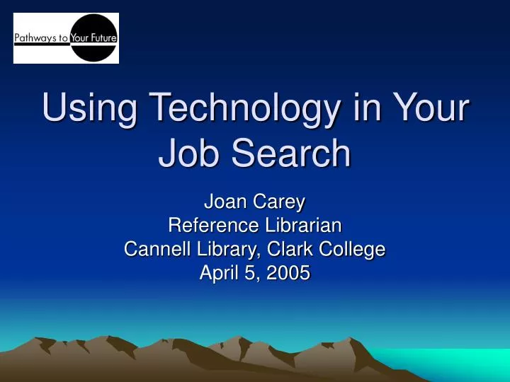 using technology in your job search n.