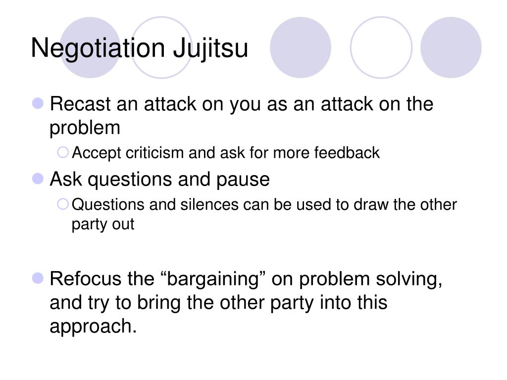 negotiation jujitsu