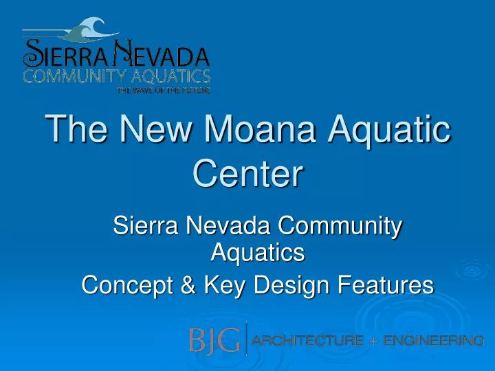 the new moana aquatic center n.