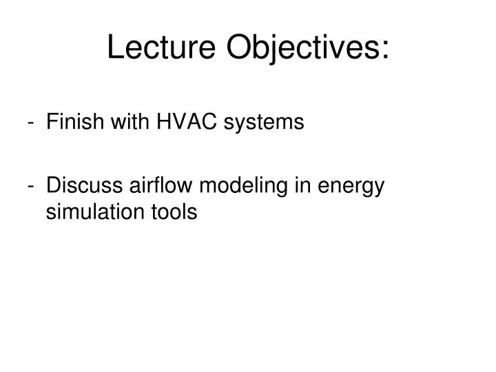 lecture objectives n.