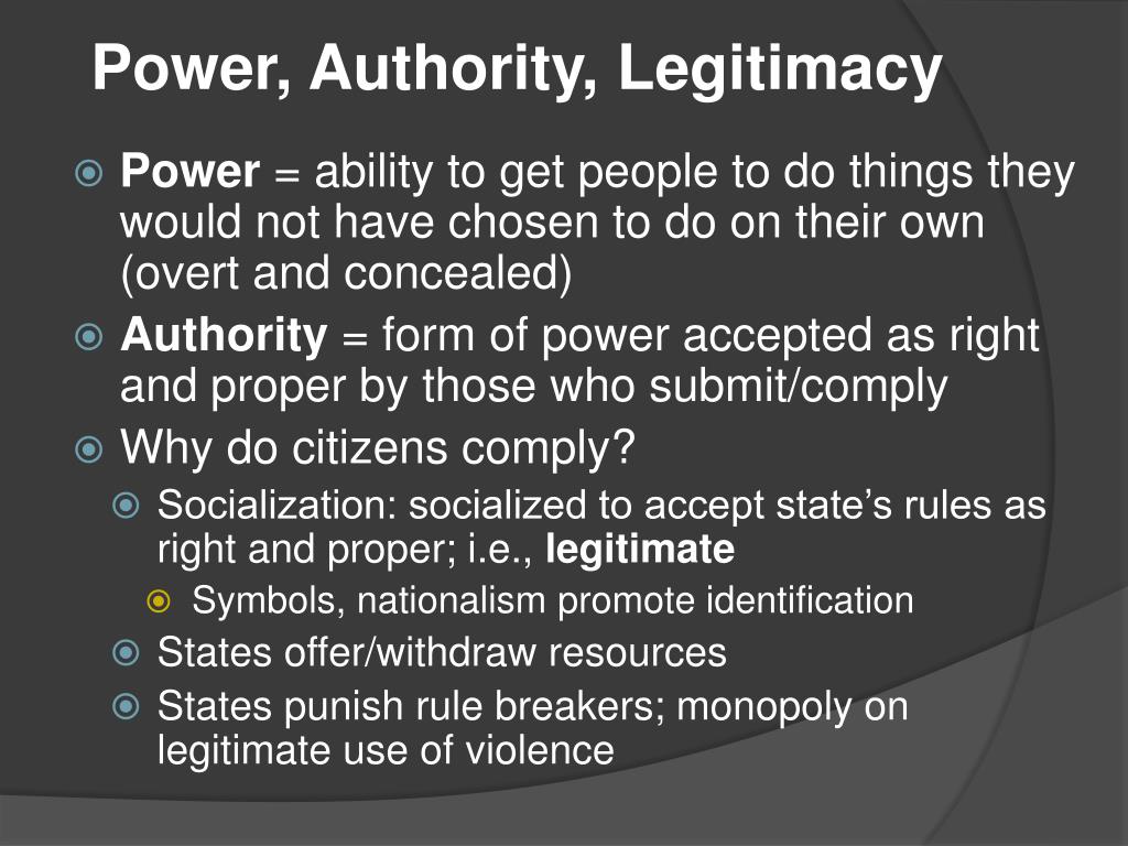 higher politics power authority and legitimacy essay