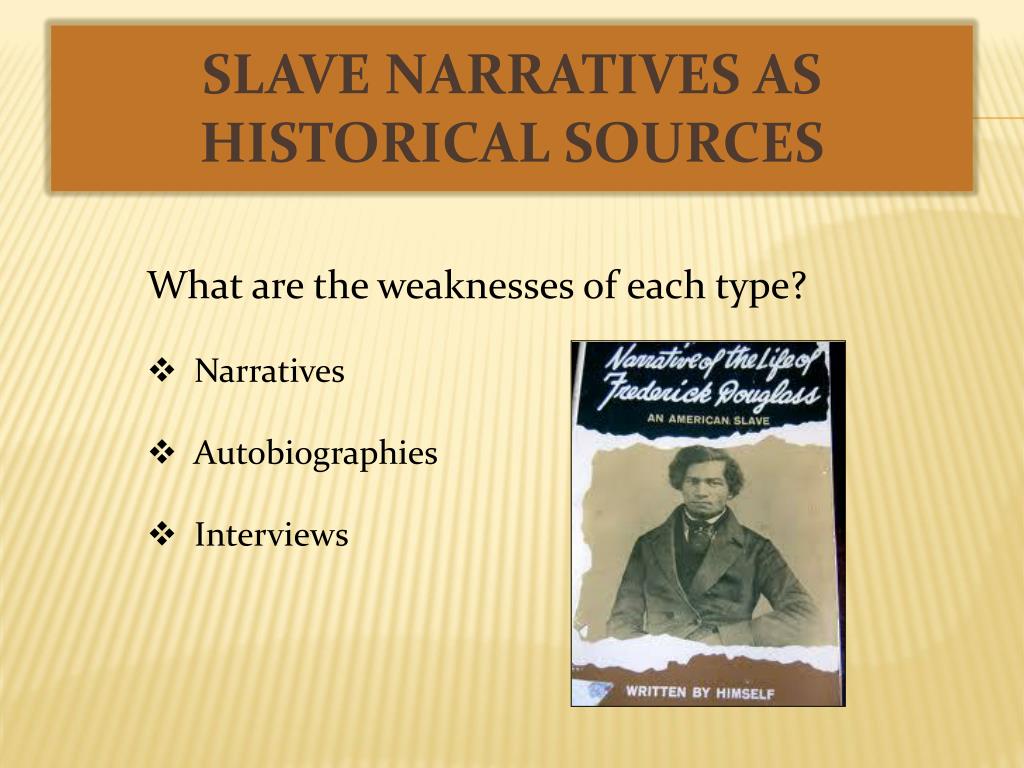 essays about slave narratives
