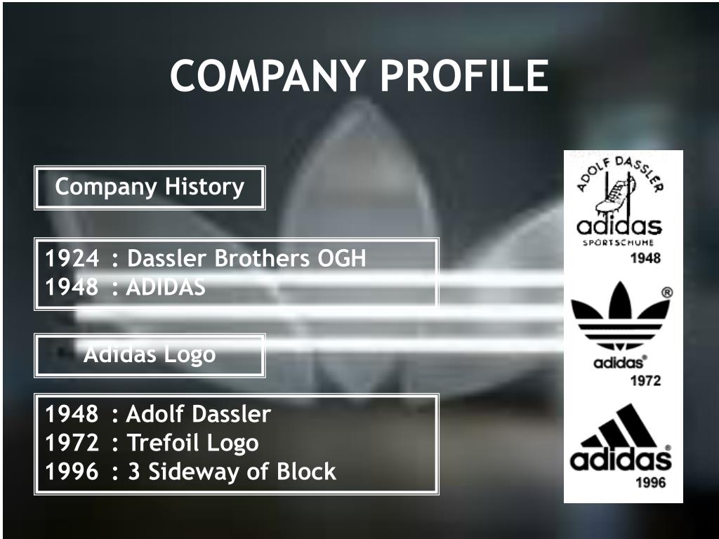 adidas company profile