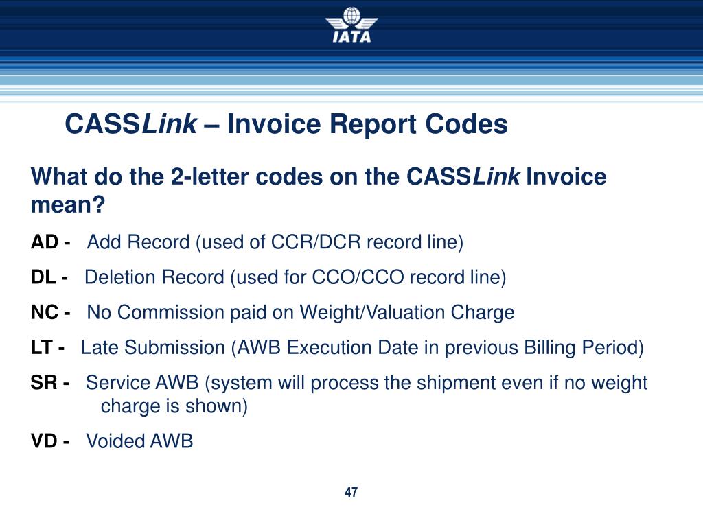 PPT IATA CASS PowerPoint Presentation, free download ID801712