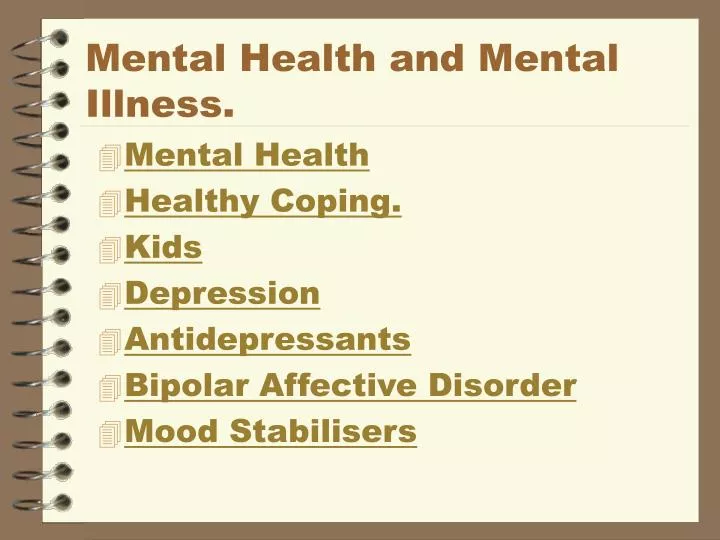 mental health and mental illness n.
