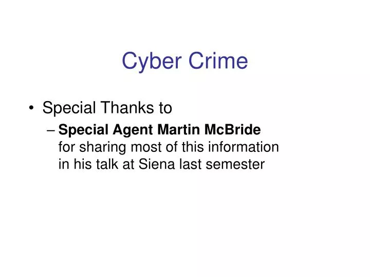 cyber crime n.