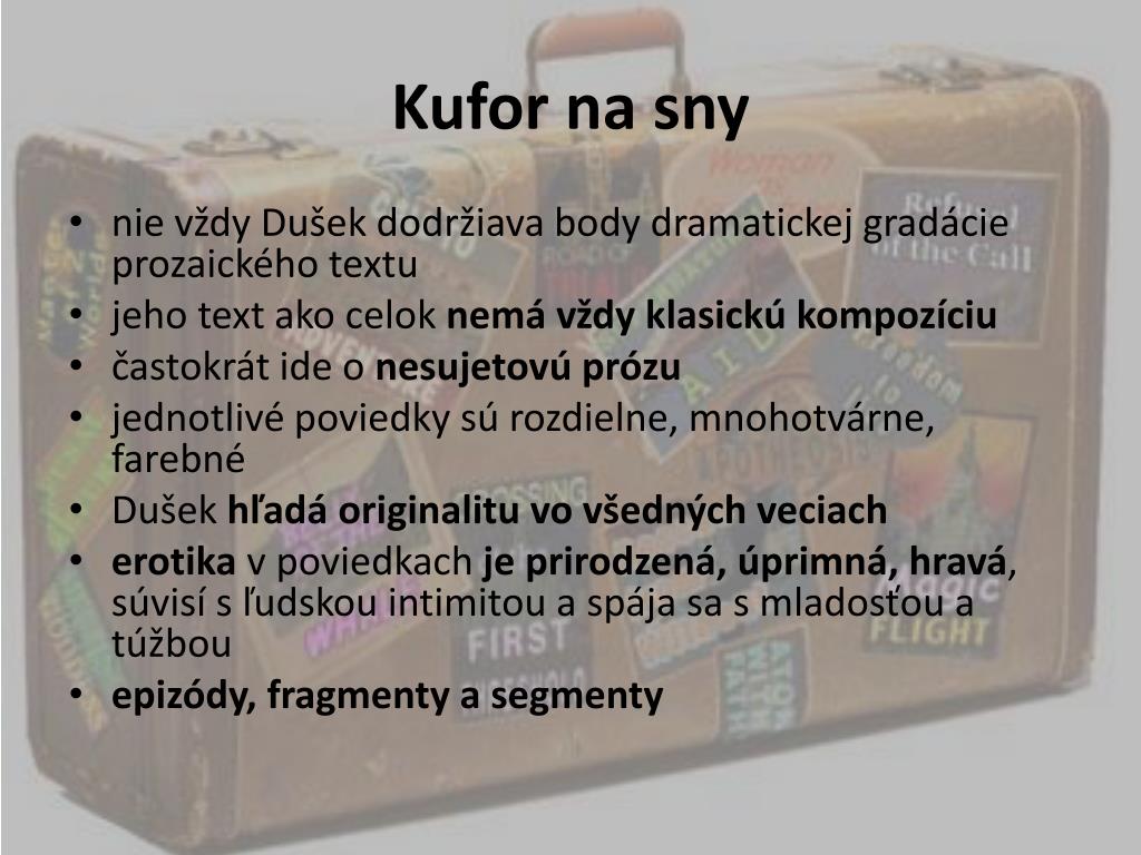 PPT - DUŠAN DUŠEK PowerPoint Presentation - ID:807522