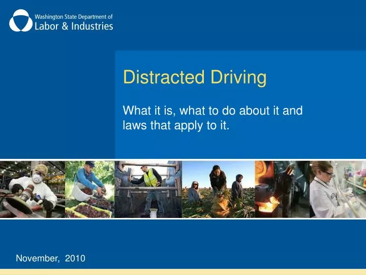 PPT Distracted Driving PowerPoint Presentation Free Download ID 808436