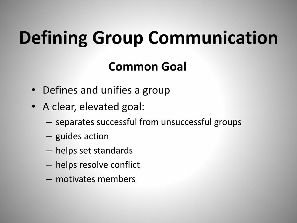 group presentation definition in communication