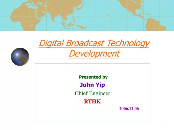 digital broadcast technology development n.