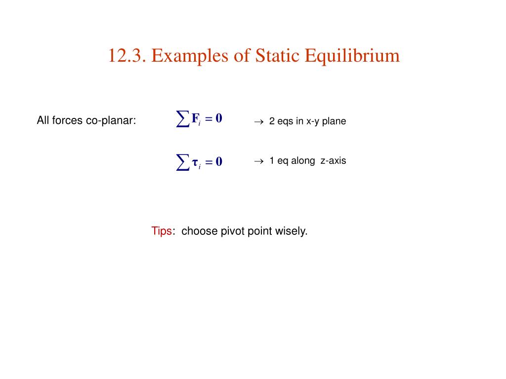 PPT - Short Version : 12. Static Equilibrium PowerPoint