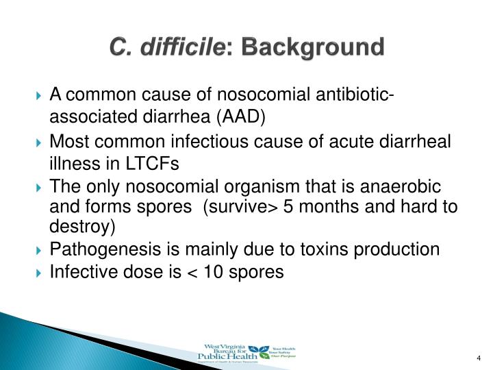 PPT - Clostridium difficile Infection PowerPoint Presentation - ID:810809