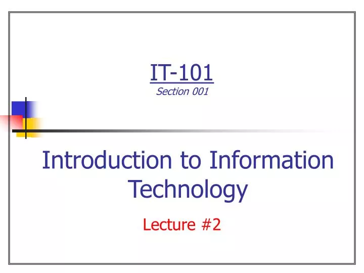 it 101 section 001 n.