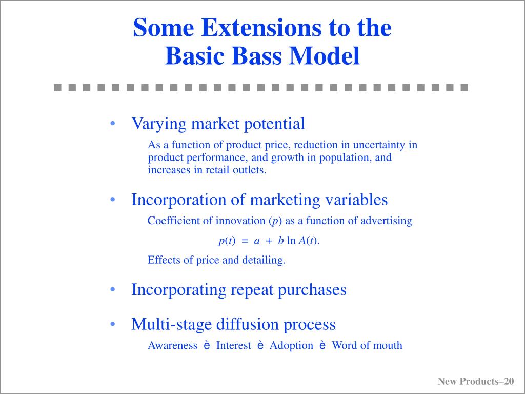 PPT The Bass Diffusion Model PowerPoint Presentation, free download