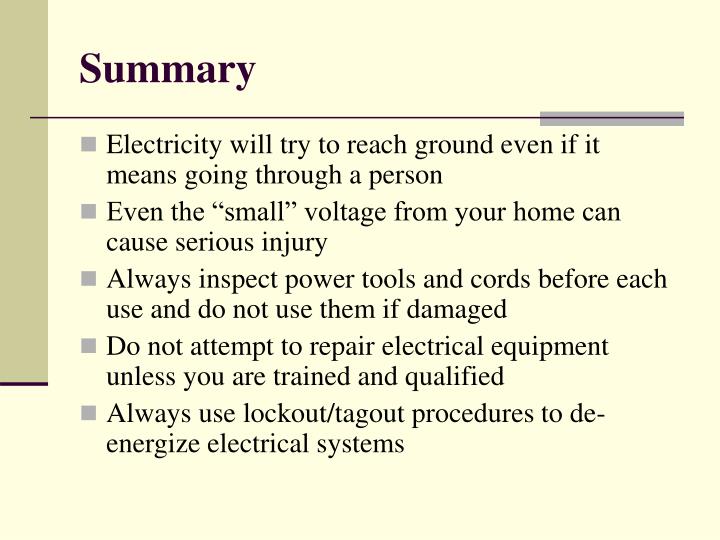 PPT Electrical Safety Awareness Training PowerPoint Presentation ID