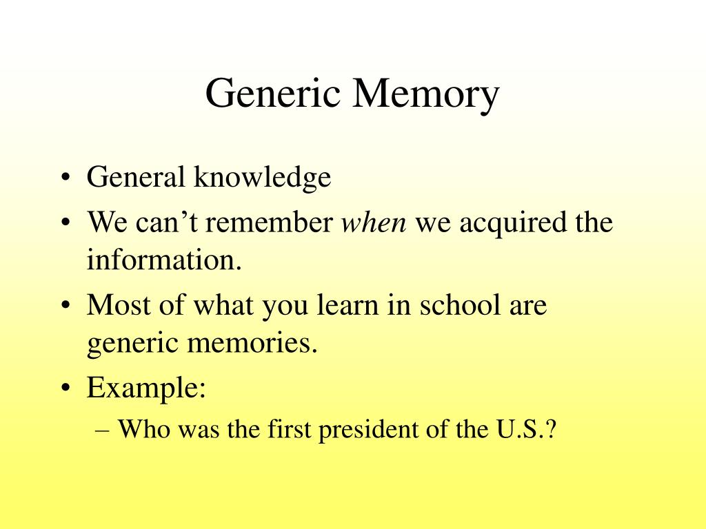 PPT - THREE KINDS OF MEMORY PowerPoint Presentation, free download -  ID:813362