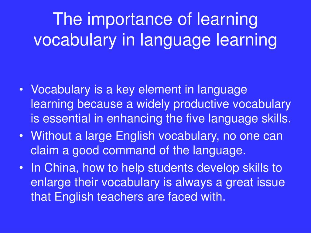 Learning new vocabulary. Learning Vocabulary. Aims and objectives of teaching Vocabulary. Importance of Vocabulary. Methods for Learning Vocabulary.