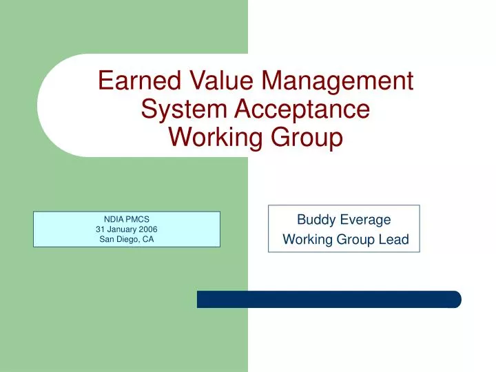 earned value management system Earned value management system (evms) reference guide project management office lawrence berkeley national laboratory march 2009 revision 0. earned value management system Earned value management system (evms) reference guide project management office lawrence berkeley national laboratory march 2009 revision 0.