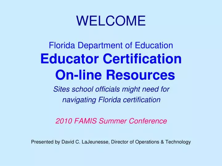Educator Certification