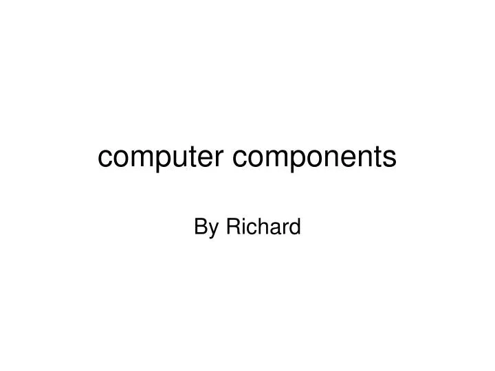 computer components n.