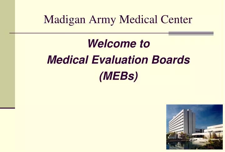 madigan army medical center n.