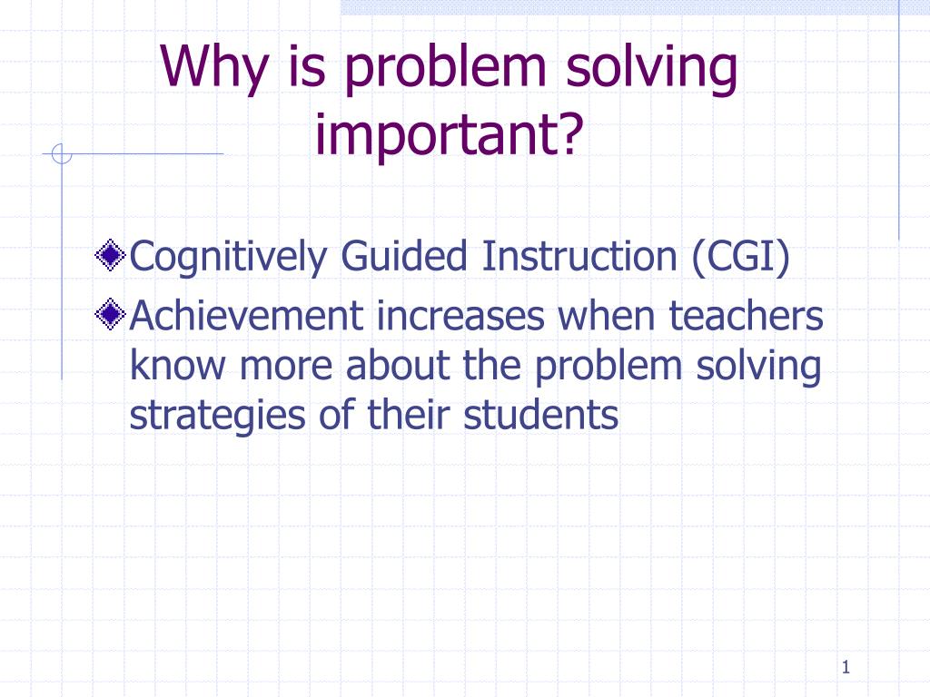 why is problem solving important in teaching