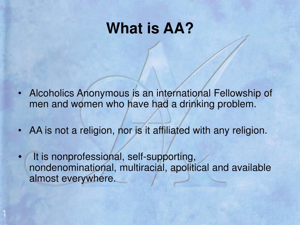 no aa meaning