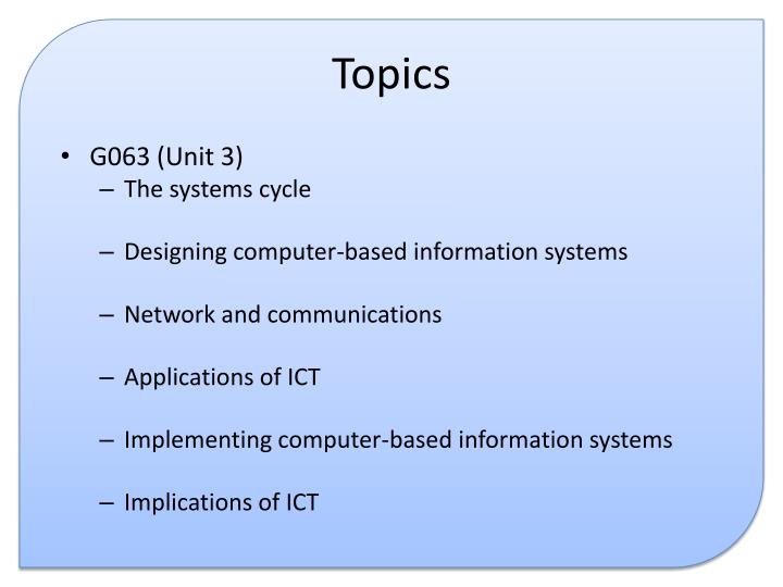 ict topics for assignment