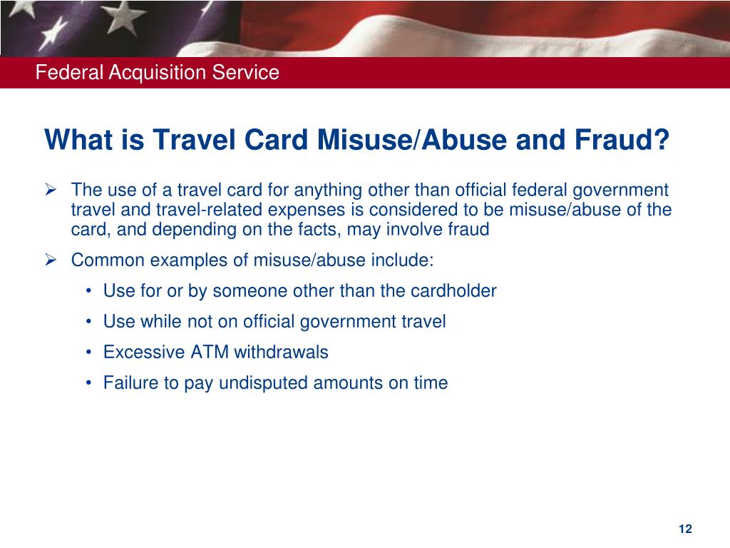 misuse of government travel card ucmj