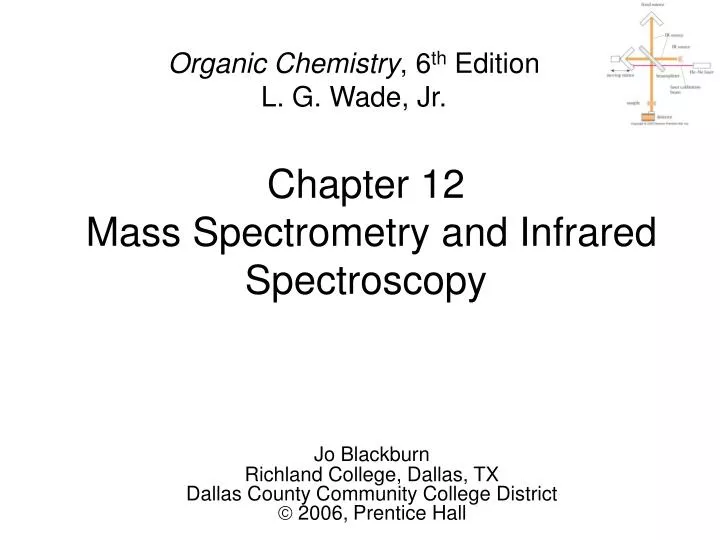 chapter 12 mass spectrometry and infrared spectroscopy n.