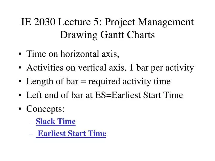 How To Draw Gantt Chart In Project Management