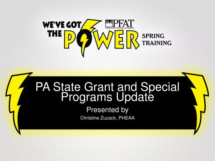 Pa State Grant