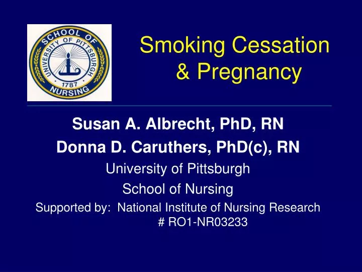 smoking cessation pregnancy n.