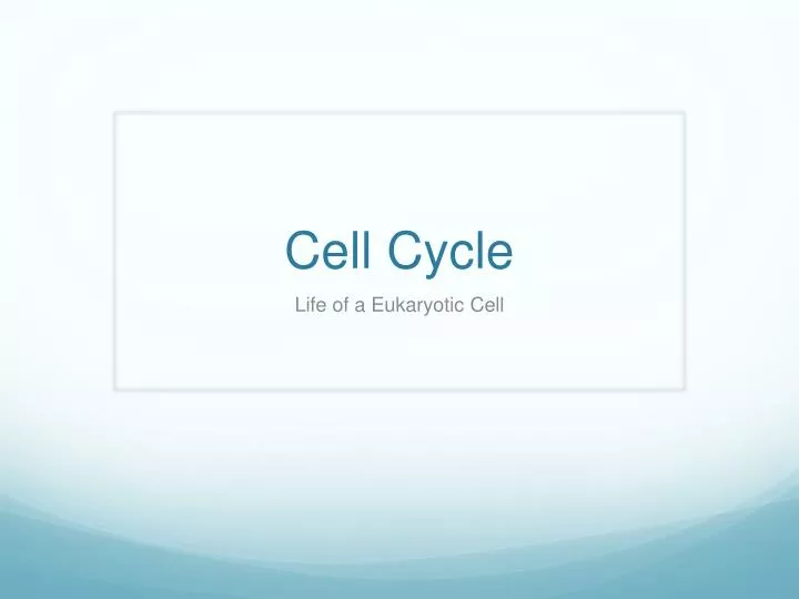 Cell Cycle PowerPoint Presentation, free download Biology Diagrams