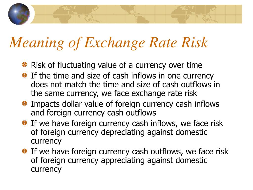 definition of exchange rate risk
