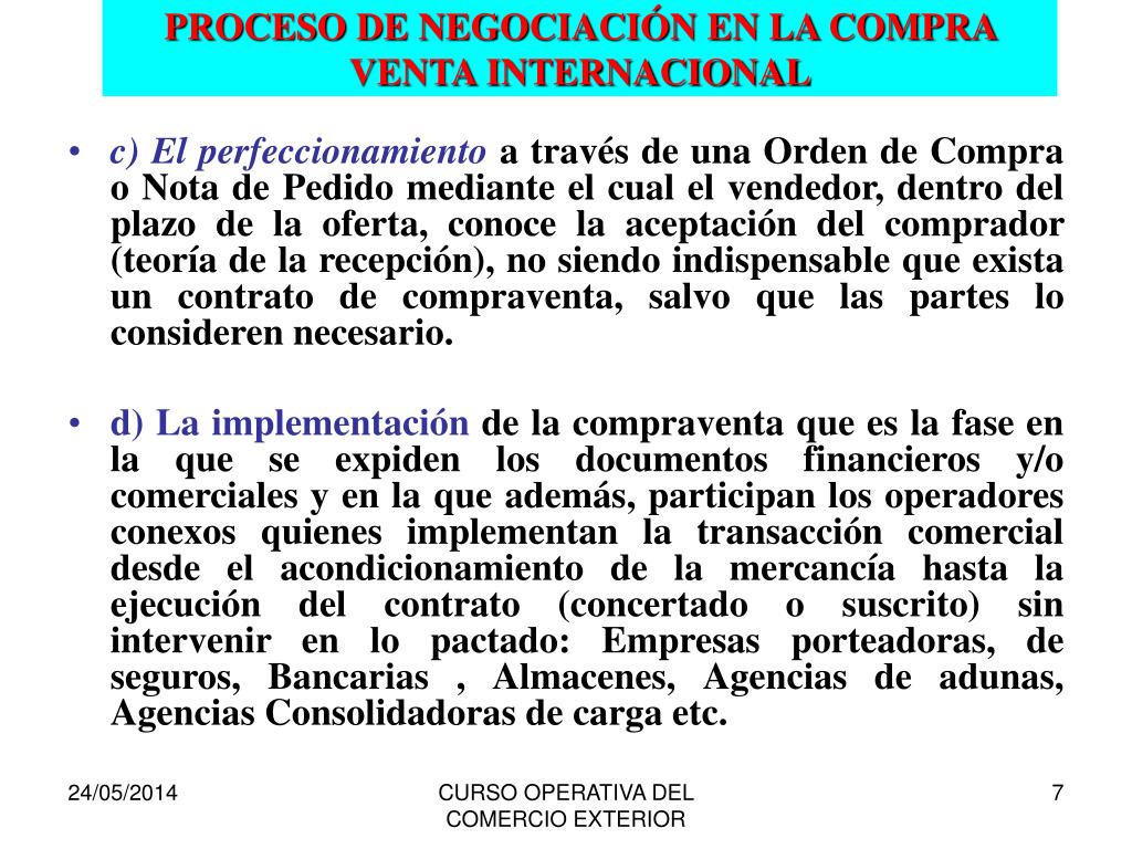 Ppt El Contrato De Compra Venta Internacional Powerpoint Presentation Id819617 1315